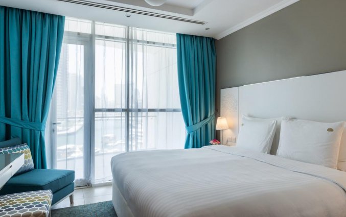 Tweepersoonskamer van Hotel Jannah Marina Bay Suites in Dubai