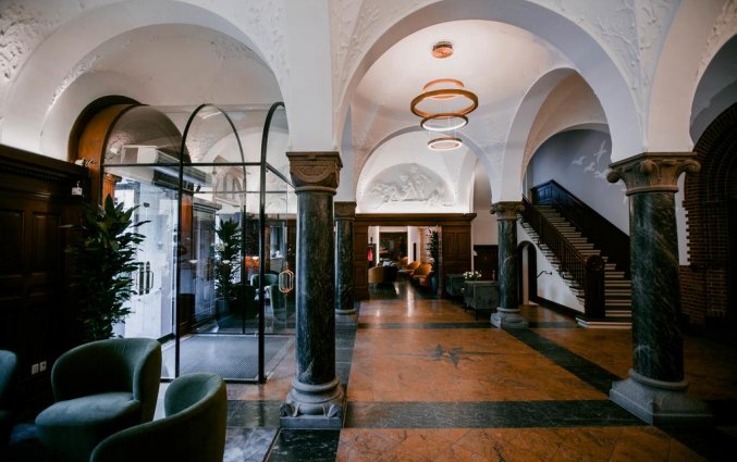 Lobby van Hotel Ascot in Kopenhagen