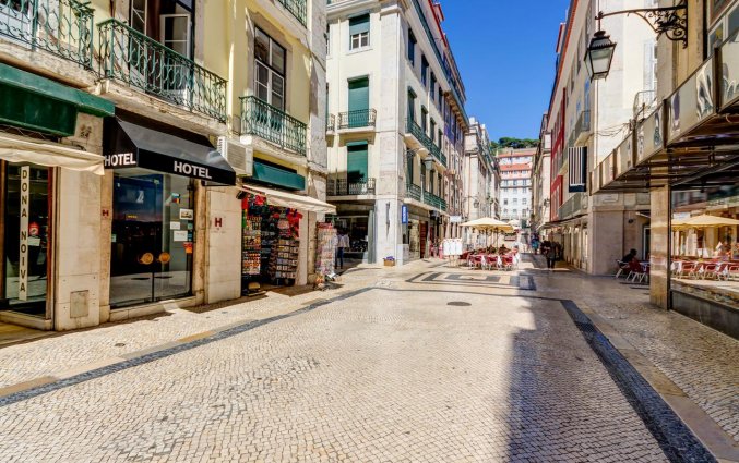 Straat van Hotel LX Rossio in Lissabon