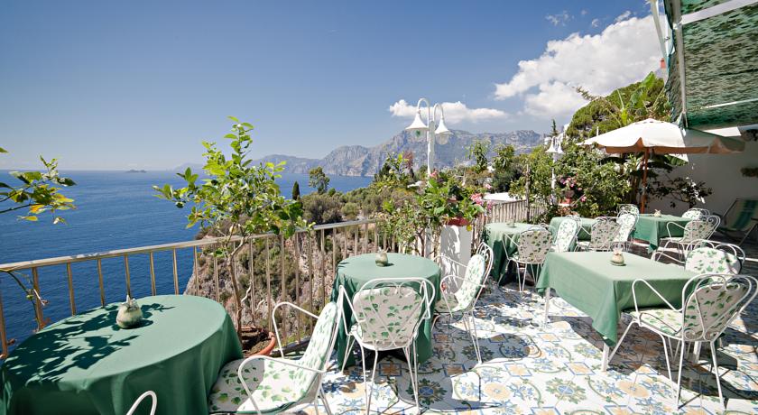 Terras van Hotel Villa Bellavista in Amalfi