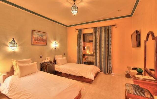 Tweepersoonskamer van Hotel Amani Appart in Marrakech