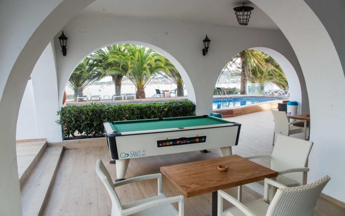 Biljarttafel van Hotel Tagomago op Ibiza